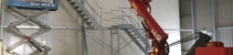 Onze kracht ligt ook in het mee monteren van staalconstructies en trappen